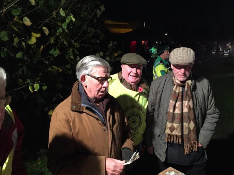 Rotary support Round Table Bonfire Night in Belmont Park Rotary